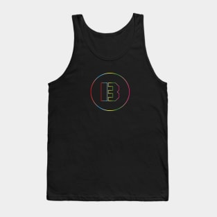 letter B colorful design Tank Top